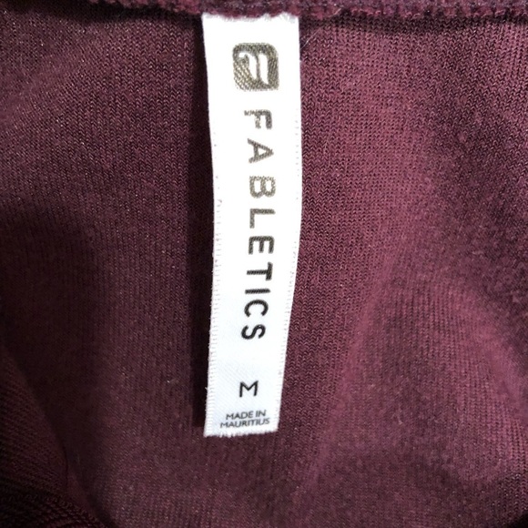 Fabletics Purple Velour Track Jacket Size M EUC - Picture 7 of 9
